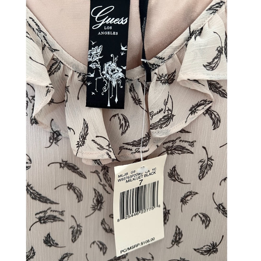 GUESS Feather Print Dress - Picture 3 of 3